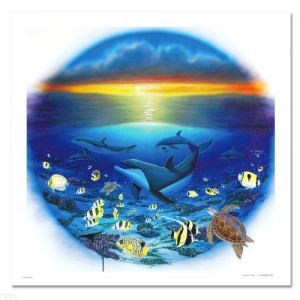 Sea of Life LIMITED EDITION Giclee on Canvas by renowned artist WYLAND