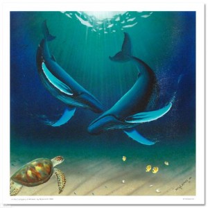 In the Company of Whales LIMITED EDITION Giclee on Canvas by renowned artist WYLAND