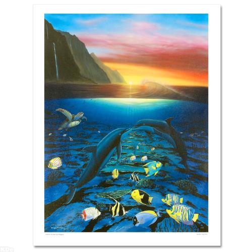 Kiss for the Sea Limited Edition Giclee on Canvas (30" x 40") by Renowned Artist Wyland