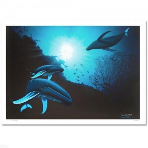 Whale Vision LIMITED EDITION Giclee on Canvas (42" x 30") by renowned artist WYLAND
