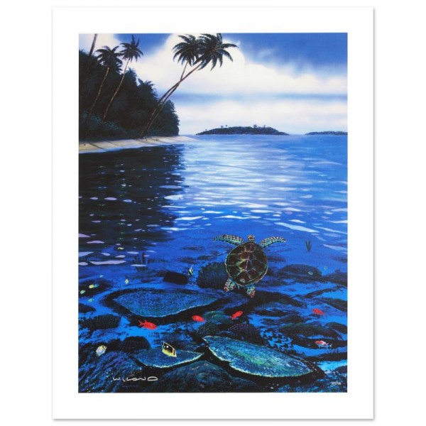 Two Worlds of Paradise Limited Edition Giclee on Canvas by Renowned Artist Wyland
