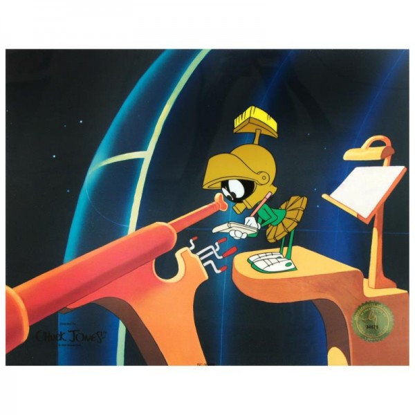 Beware the Eyes of Mars Sold Out Limited Edition Sericel by Chuck Jones (1912-2002)! Includes Certificate of Authenticity!