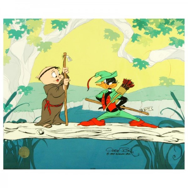 Buck and a Quarter Staff by Chuck Jones (1912-2002)! Sold Out Limited Edition Animation Cel with Hand Painted Color