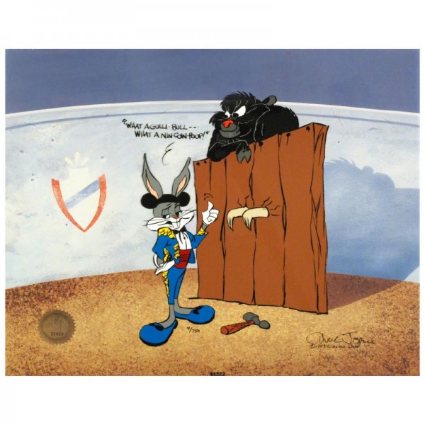 Bugs and Gulli-Bull Sold Out Limited Edition Animation Cel by Chuck Jones (1912-2002)! With Hand Painted Color