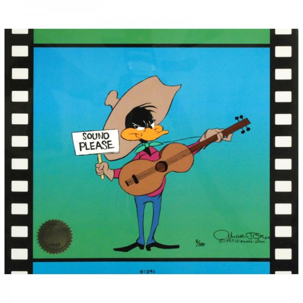 Sound Please by Chuck Jones (1912-2002)! Sold Out Limited Edition Animation Cel with Hand Painted Color! Numbered and Hand Signed with Certificate of Authenticity!