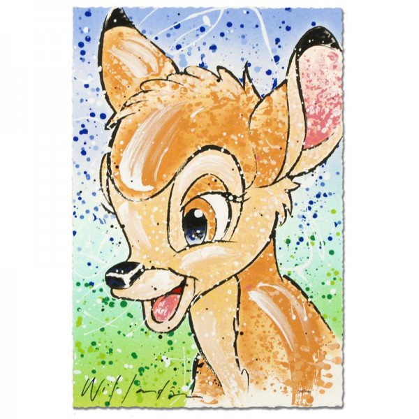 Bambi the Buck Stops Here Disney Limited Edition Serigraph by David Willardson