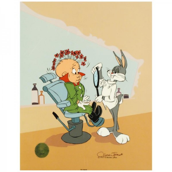Rabbit of Seville III Sold Out! Limited Edition Animation Cel with Hand Painted Color! Numbered and Hand Signed by Chuck Jones (1912-2002) with Certificate of Authenticity!