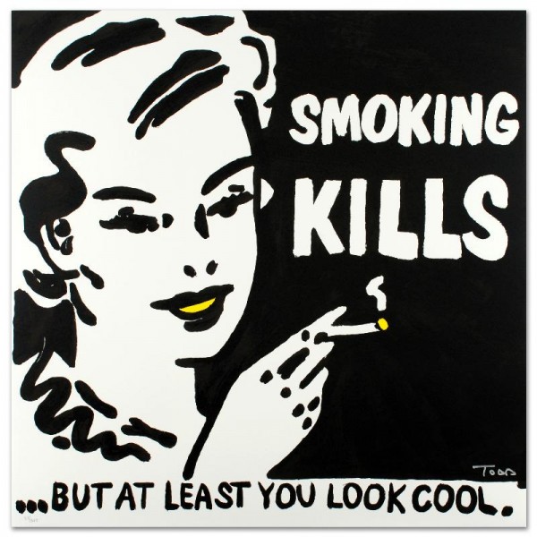 Smoking Kills Limited Edition Lithograph by Todd Goldman