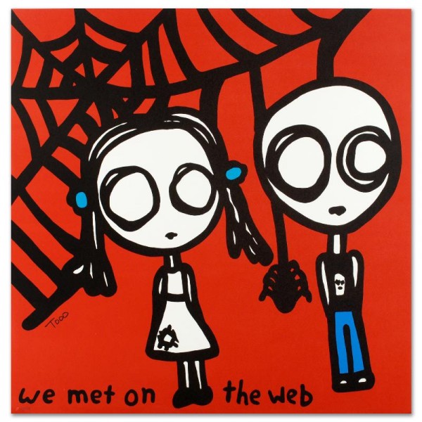 We Met on the Web Limited Edition Lithograph by Todd Goldman