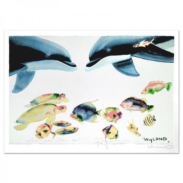 Who Invited These Guys? LIMITED EDITION Lithograph by renowned artists Wyland and Tracy Taylor