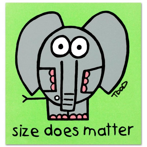 Size Does Matter Limited Edition Lithograph by Todd Goldman
