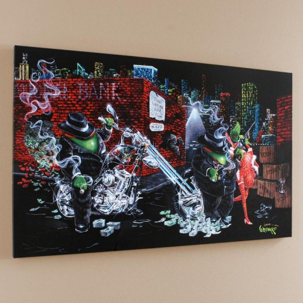 Gangster Chopper Limited Edition Giclee on Canvas (42" x 26"") by Michael Godard