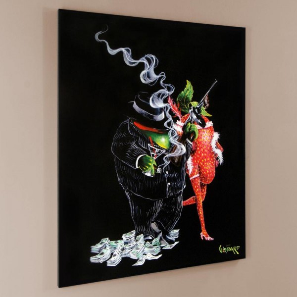 Gangster Love LIMITED EDITION Hand-Embellished Giclee on Canvas (28" x 35") by Michael Godard