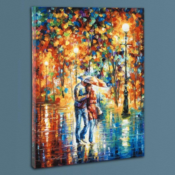 Rainy Evening LIMITED EDITION Giclee on Canvas by Leonid Afremov