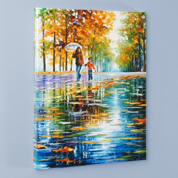 Stroll in an Autumn Park LIMITED EDITION Giclee on Canvas by Leonid Afremov