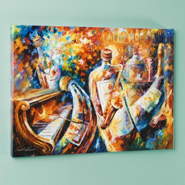 Bottle Jazz I LIMITED EDITION Giclee on Canvas by Leonid Afremov