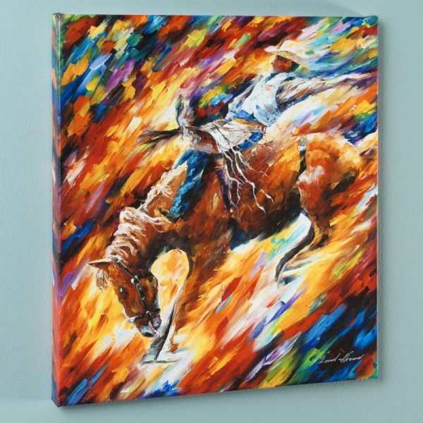 Rodeo - Dangerous Games LIMITED EDITION Giclee on Canvas by Leonid Afremov