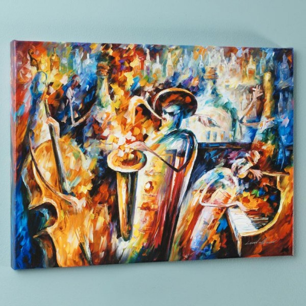 Bottle Jazz III LIMITED EDITION Giclee on Canvas by Leonid Afremov