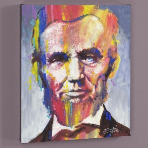 Abe LIMITED EDITION Giclee on Canvas by Stephen Fishwick