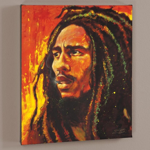 Bob Marley LIMITED EDITION Giclee on Canvas by Stephen Fishwick