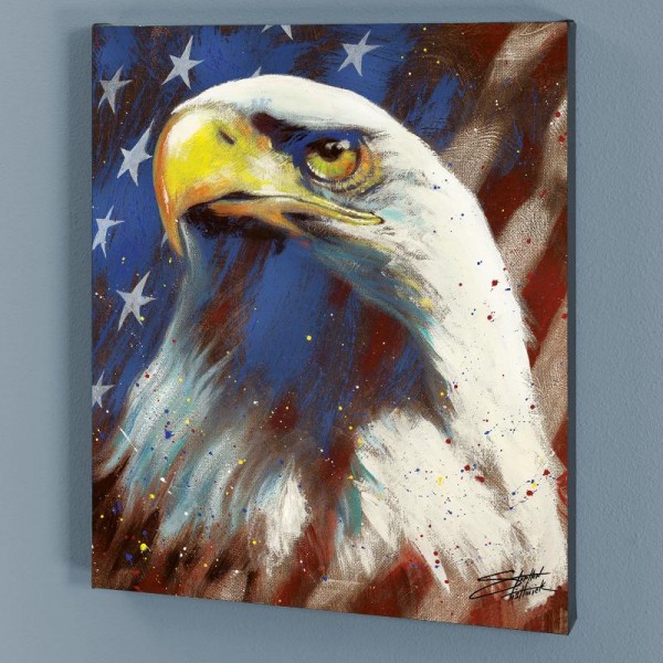 Formatted America LIMITED EDITION Giclee on Canvas by Stephen Fishwick