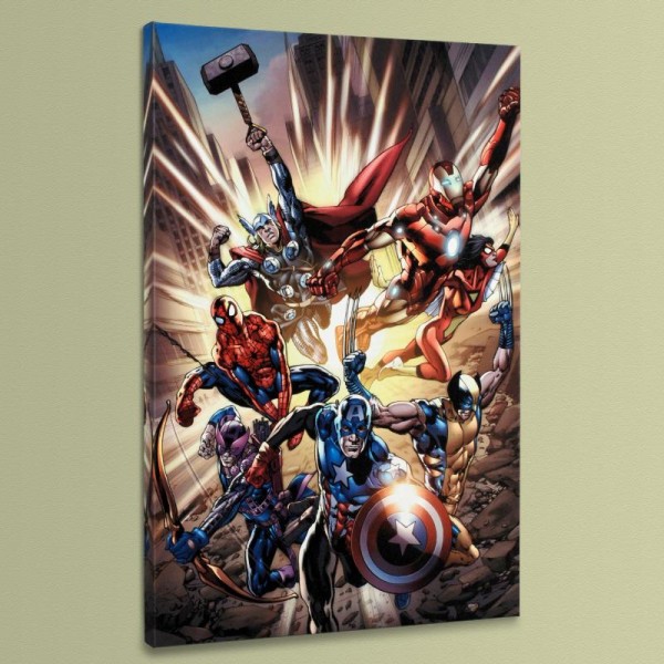 Avengers #12.1 LIMITED EDITION Giclee on Canvas by Bryan Hitch and Marvel Comics