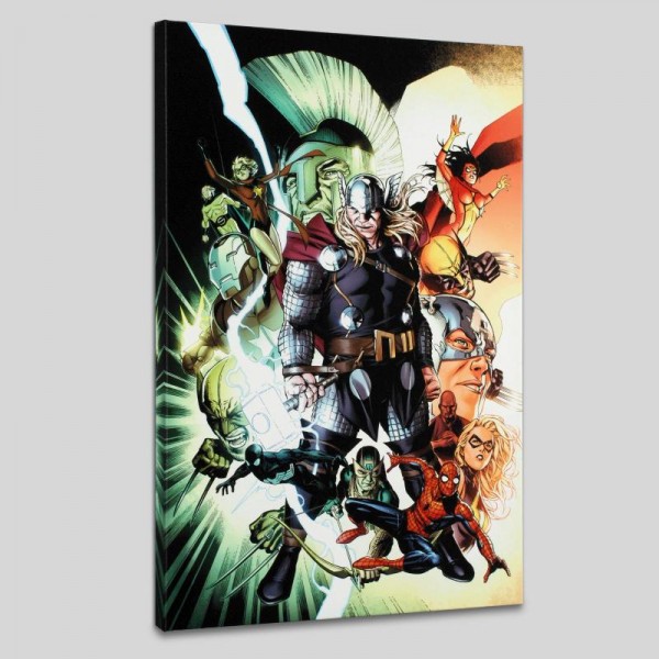 Free Comic Book Day 2009 Avengers #1 LIMITED EDITION Giclee on Canvas by Jim Cheung and Marvel Comics