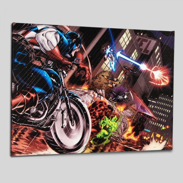 Avengers: X-Sanction #1 LIMITED EDITION Giclee on Canvas by Ed McGuinness and Marvel Comics