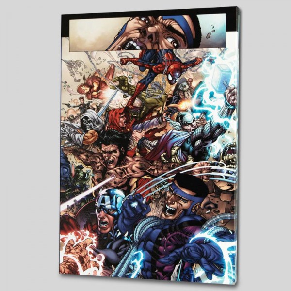 Avengers: The Initiative #19 LIMITED EDITION Giclee on Canvas by Harvey Tolibao and Marvel Comics