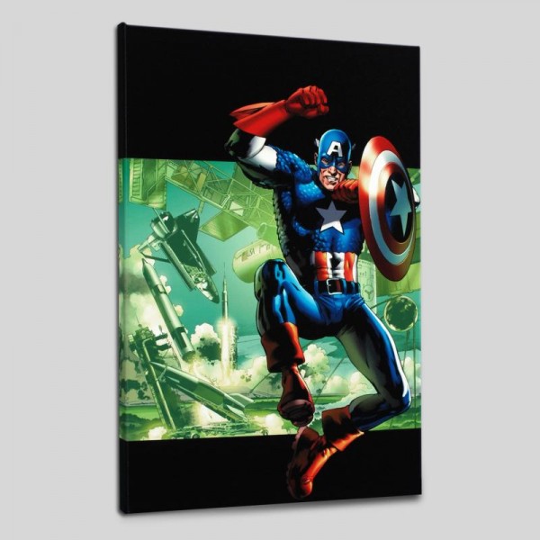 Captain America: Man Out Of Time #4 Limited Edition Giclee on Canvas by Bryan Hitch and Marvel Comics