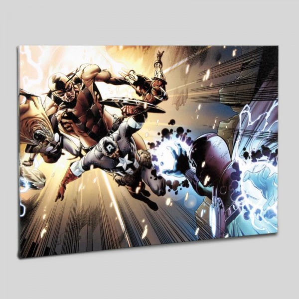 Captain America: Man Out Of Time #5 LIMITED EDITION Giclee on Canvas by Bryan Hitch and Marvel Comics