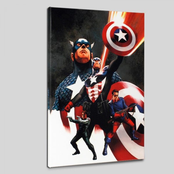 Captain America #600 Limited Edition Giclee on Canvas by Steve Epting and Marvel Comics! Numbered with Certificate of Authenticity! Gallery Wrapped and Ready to Hang!