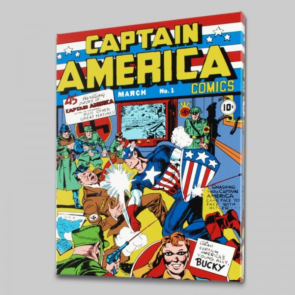 Captain America Comics #1 LIMITED EDITION Giclee on Canvas by Jack Kirby (1917-1994) and Marvel Comics