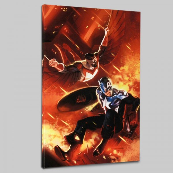 Captain America #607 Limited Edition Giclee on Canvas by Mitchell Breitweiser and Marvel Comics! Numbered with Certificate of Authenticity! Gallery Wrapped and Ready to Hang!