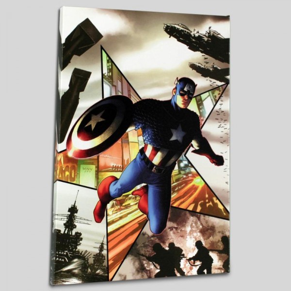 Captain America #1 Limited Edition Giclee on Canvas by Steve McNiven and Marvel Comics