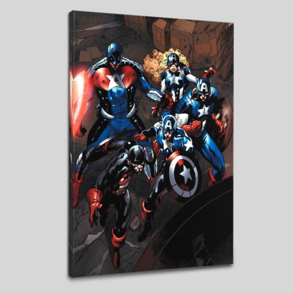 Captain America Corps #2 LIMITED EDITION Giclee on Canvas by Phil Briones and Marvel Comics