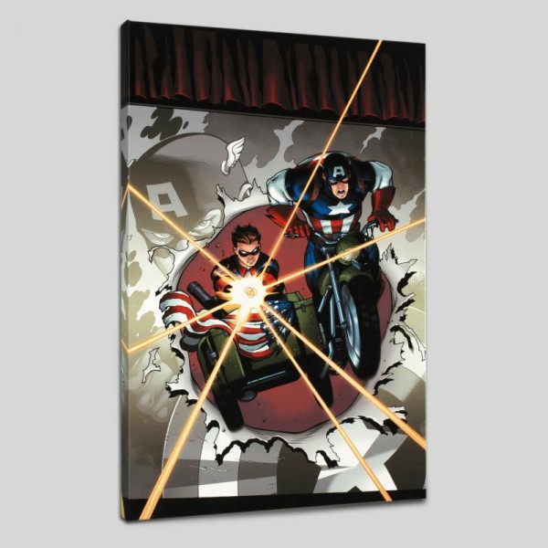 Captain America and Bucky #621 LIMITED EDITION Giclee on Canvas by Ed McGuinness and Marvel Comics