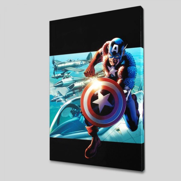 Captain America: Man Out Of Time #2 LIMITED EDITION Giclee on Canvas by Bryan Hitch and Marvel Comics