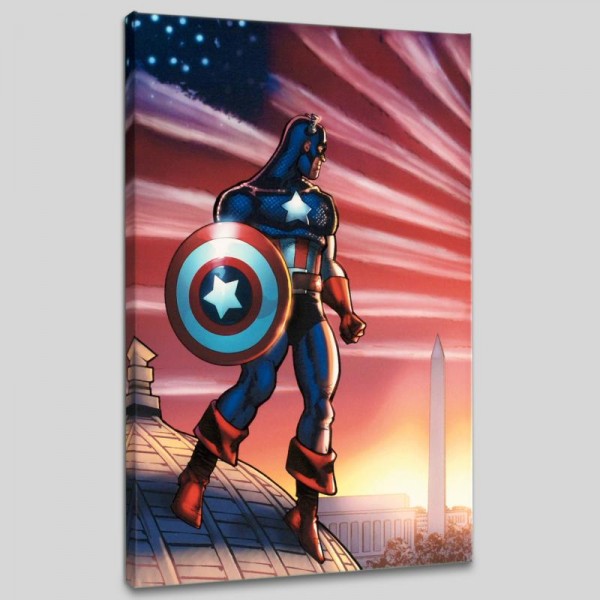 Captain America Theatre of War: America First! #1 LIMITED EDITION Giclee on Canvas by Howard Chaykin and Marvel Comics