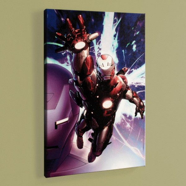 Invincible Iron Man #25 Limited Edition Giclee on Canvas by Salvador Larroca and Marvel Comics