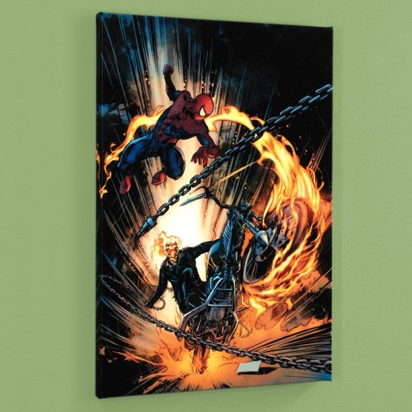 Amazing Spider-Man/Ghost Rider: Motorstorm #1 Limited Edition Giclee on Canvas by Roberto De La Torre and Marvel Comics