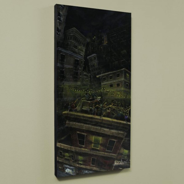 Roof Party LIMITED EDITION Giclee on Canvas (24" x 48") by David Garibaldi