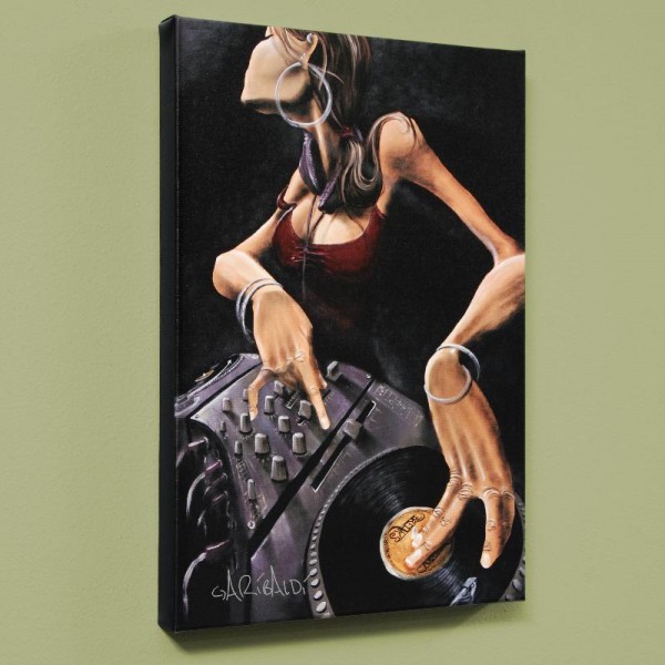 DJ Jewel LIMITED EDITION Giclee on Canvas by David Garibaldi