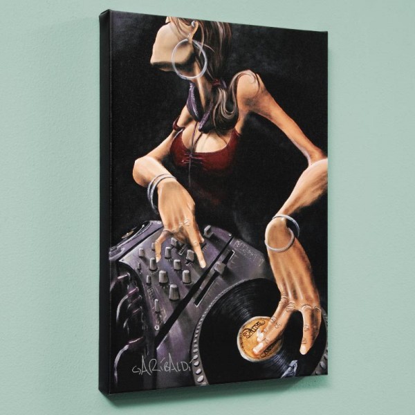 DJ Jewel LIMITED EDITION Giclee on Canvas (40" x 60") by David Garibaldi
