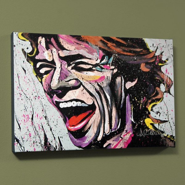 Mick Jagger LIMITED EDITION Giclee on Canvas (40" x 30") by David Garibaldi