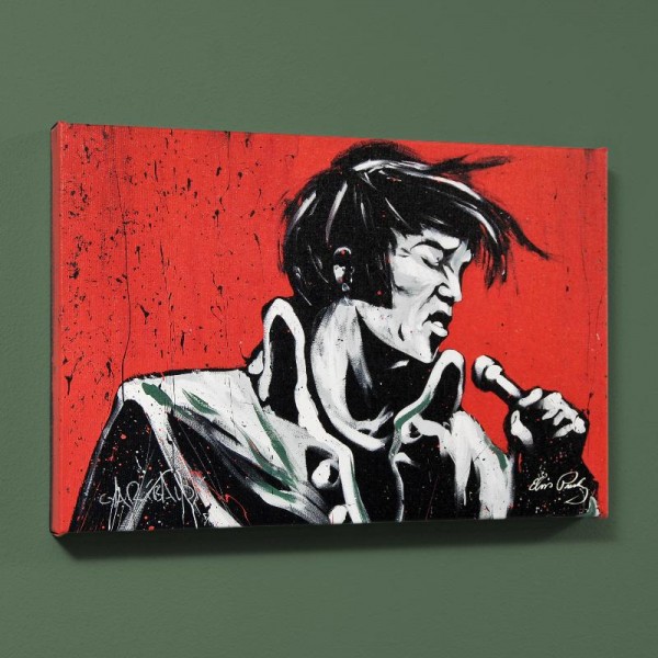 Elvis Presley (Revolution) LIMITED EDITION Giclee on Canvas (40" x 30") by David Garibaldi