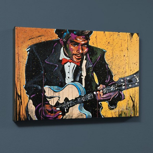 Chuck Berry (Chuck) LIMITED EDITION Giclee on Canvas (40" x 30") by David Garibaldi