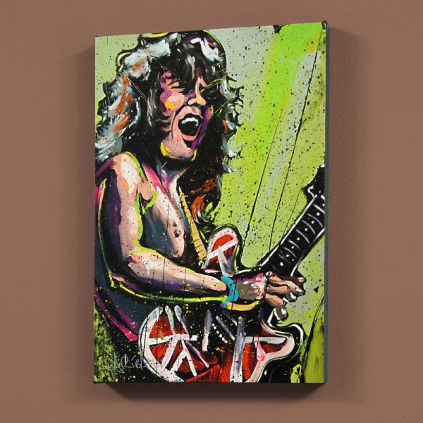 Eddie Van Halen (Eddie) LIMITED EDITION Giclee on Canvas by David Garibaldi