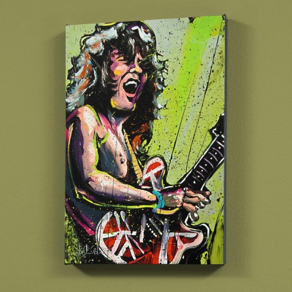 Eddie Van Halen (Eddie) LIMITED EDITION Giclee on Canvas by David Garibaldi