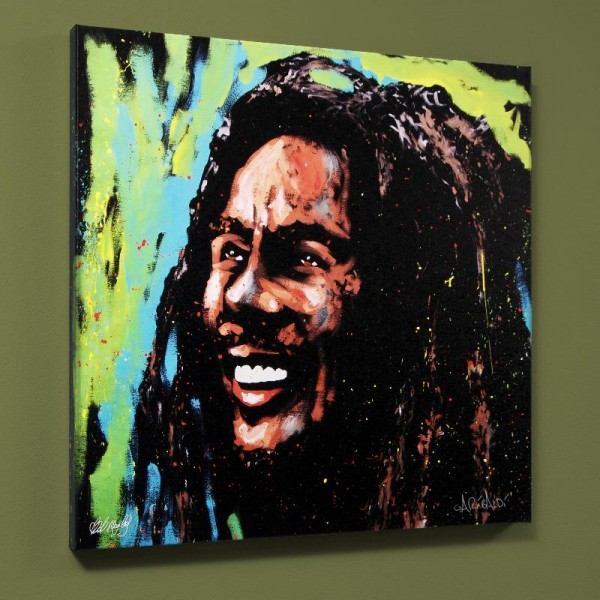 Bob Marley (Marley) LIMITED EDITION Giclee on Canvas (36" x 36") by David Garibaldi